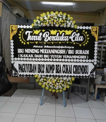 Papan Bunga di Gandaria Selatan